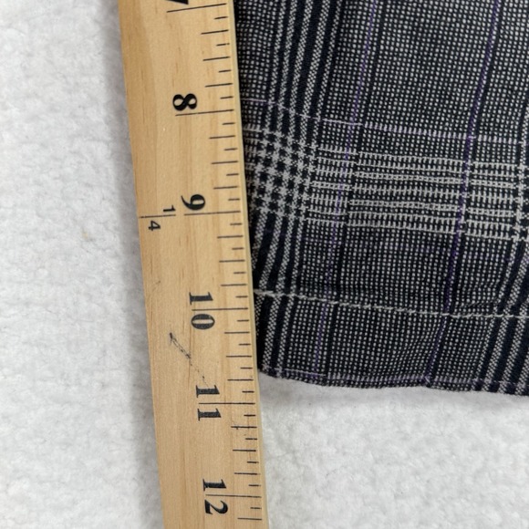 Surplus Apparel Military Academy Shorts Men 38 Gray Plaid Cargo Pockets - Picture 8 of 8